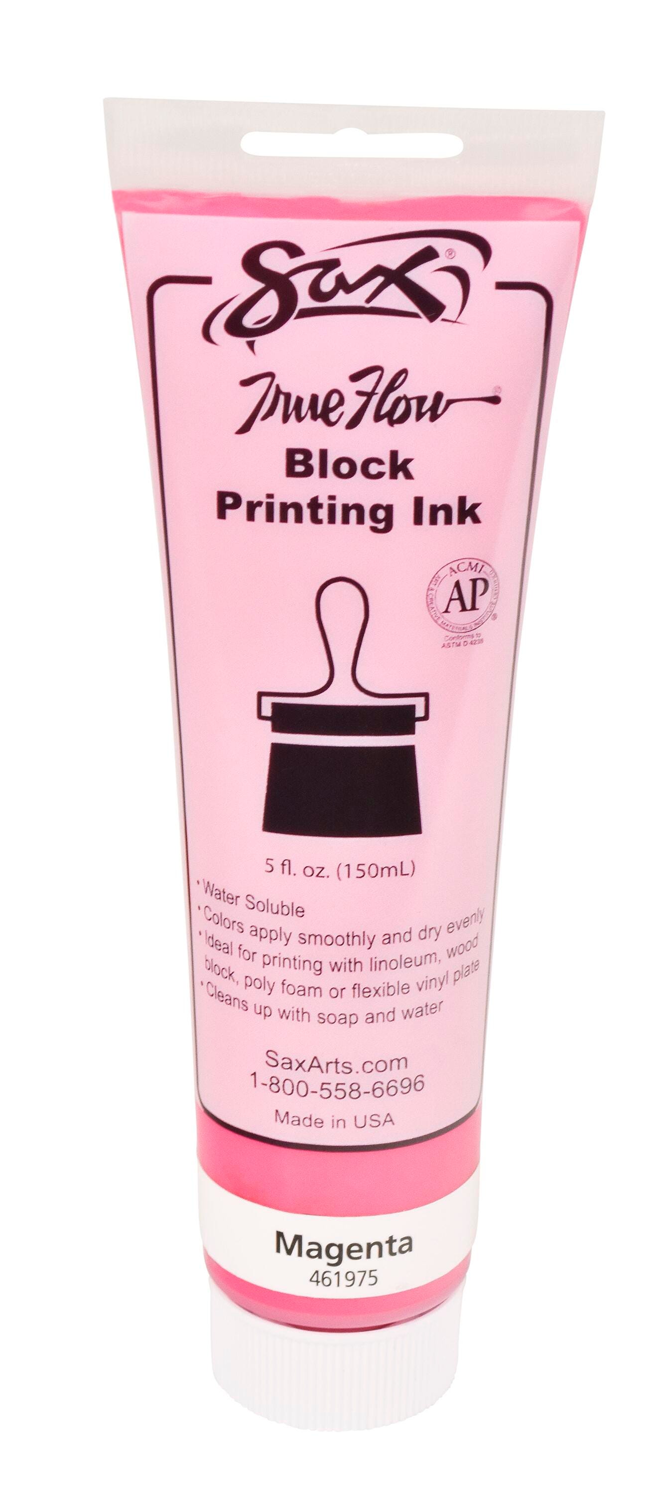 Sax Water Soluble Block Printing Ink, 5 Ounce Tube, Magenta 461975